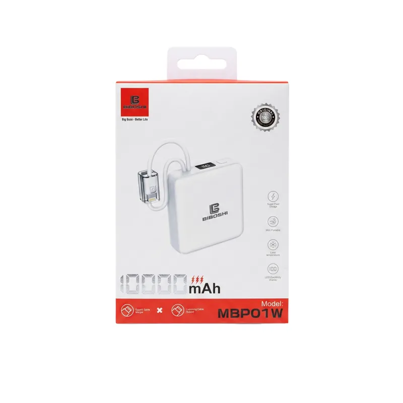 Biboshi MBP01W 10000mAh Fast Charging Power Bank