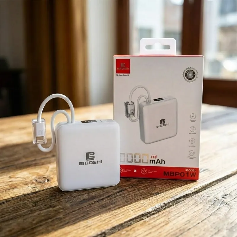 Biboshi MBP01W 10000mAh Fast Charging Power Bank
