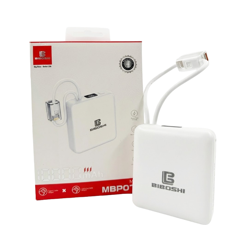 Biboshi MBP01W 10000mAh Fast Charging Power Bank