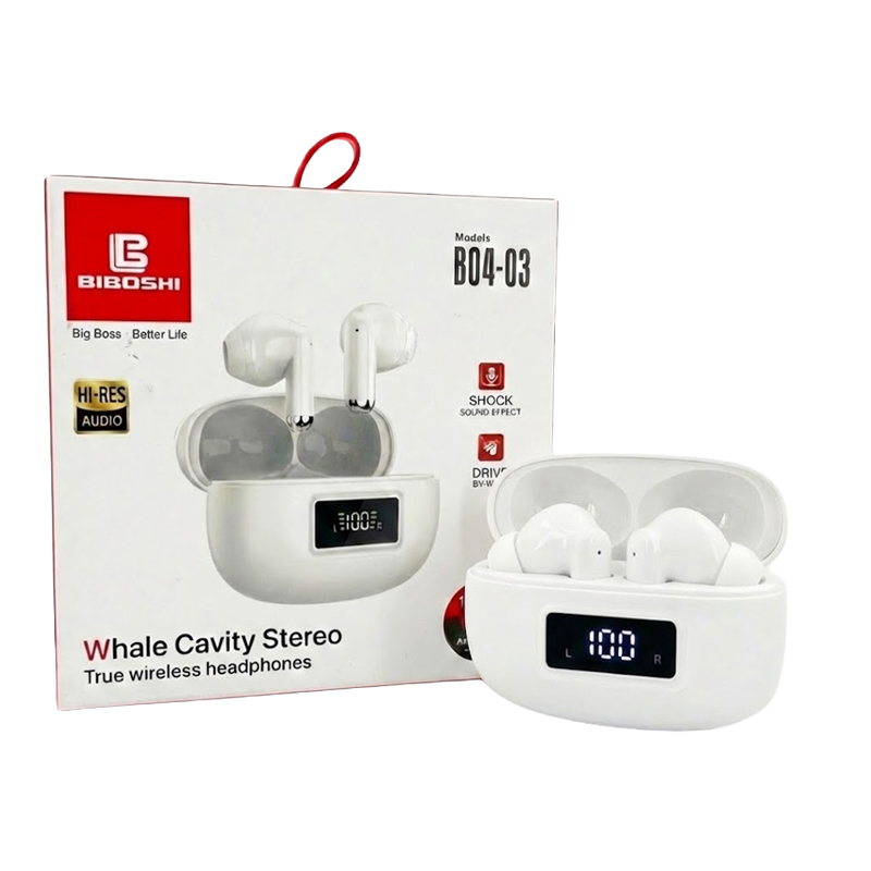 BIBOSHI B04-03 Whale Cavity Stereo True Wireless Headphones