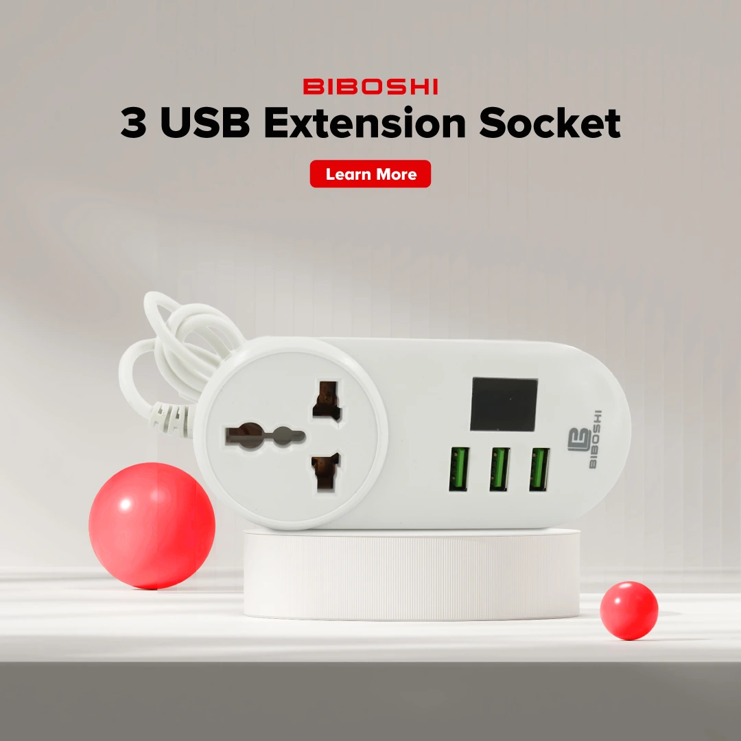 BIBOSHI 3 USB Extension Socket